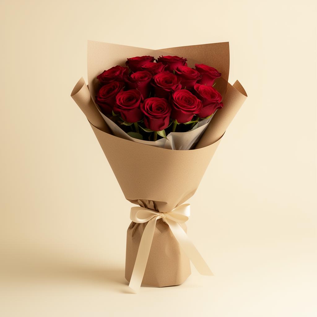 Red Roses Wrapped